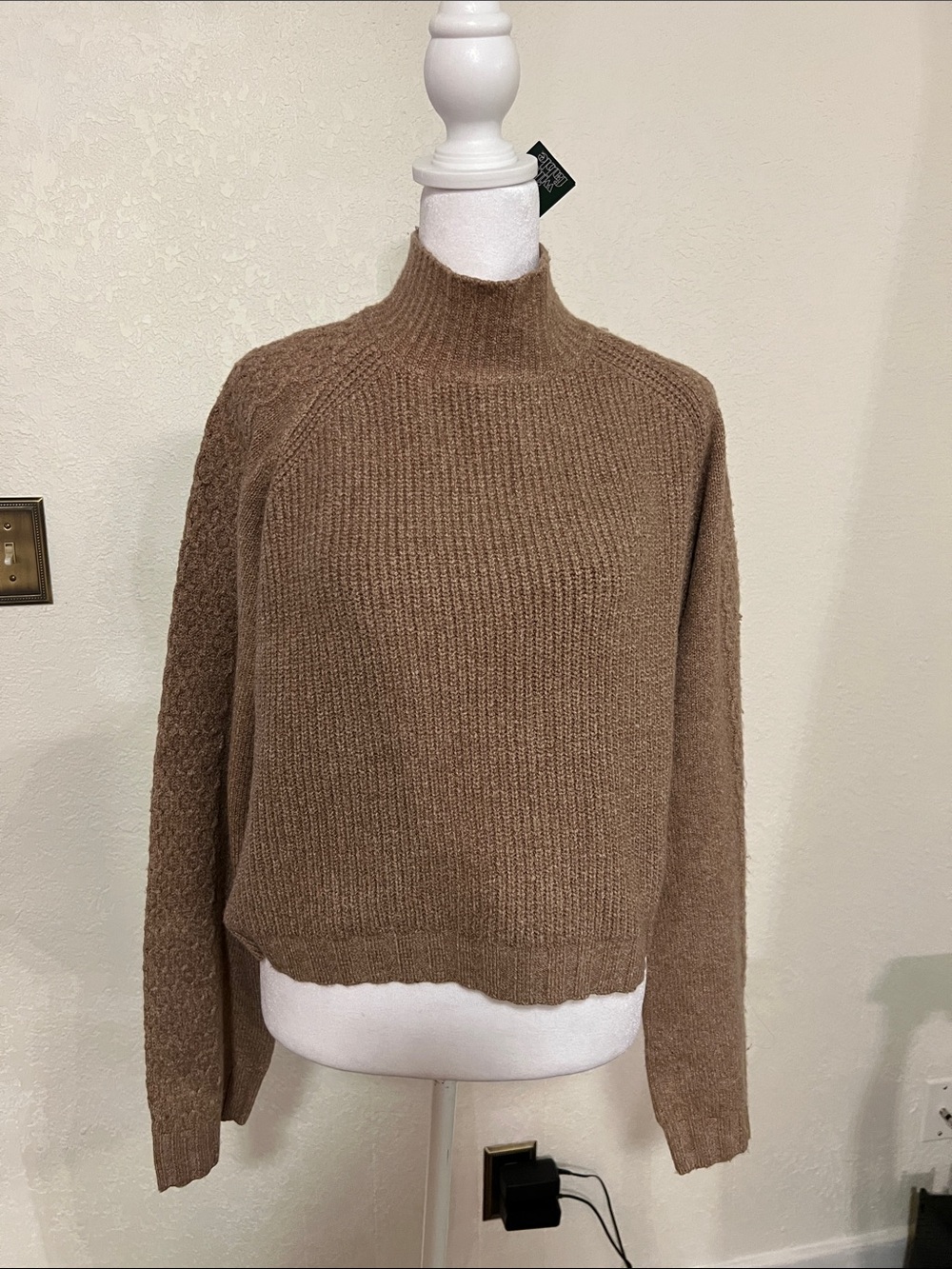 wild fable Brown Mock Neck Sweater